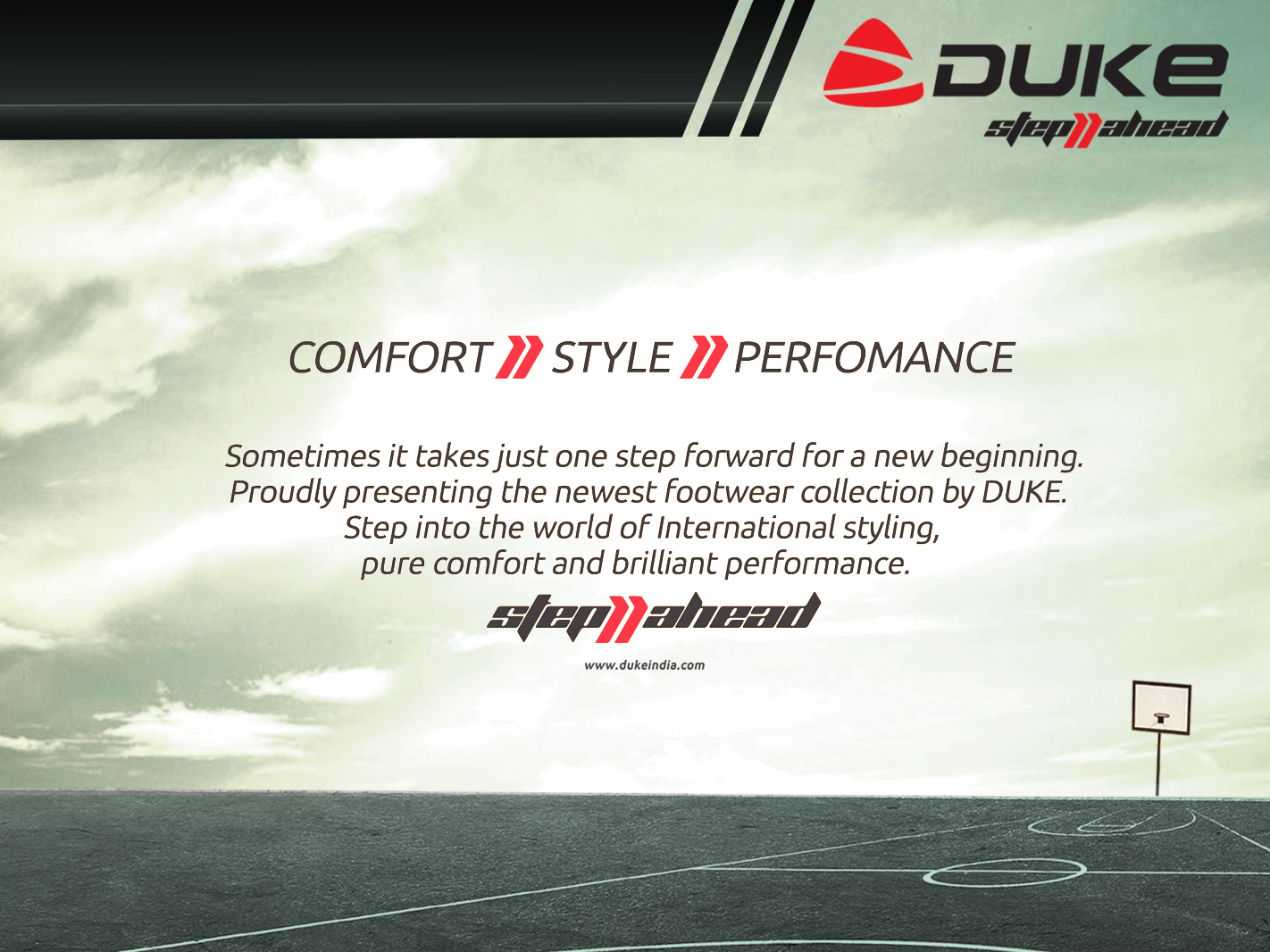 DUKE INTRODUCED STEP AHEAD FOOTWEAR COLLECTION